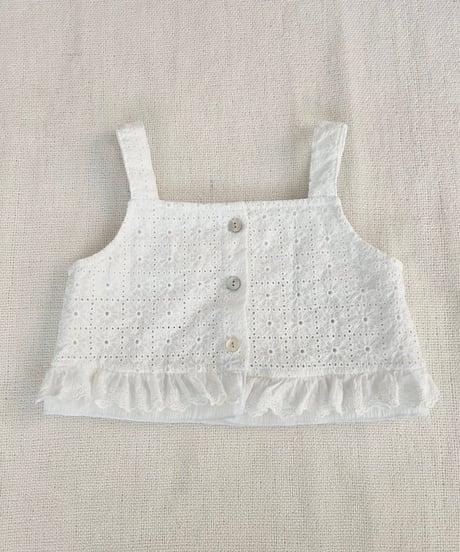5[予約]mon Atelier lace frill top