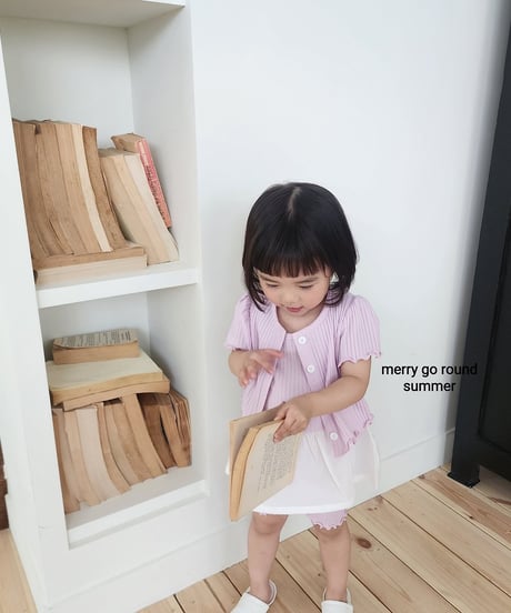 20[予約]merry go round short sleeve cardigan set