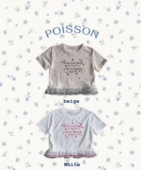 8[予約]poisson bloom puff tee