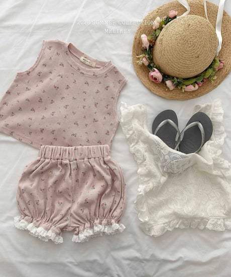 62[予約]melikey bonbon pumpkin pants(flower)