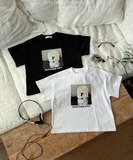 30[予約]matilda&lee new york dog short sleeve tee