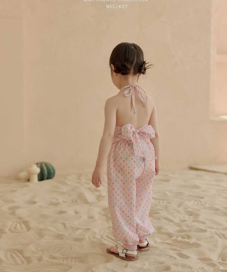66[予約]melikey jelly flower halter neck