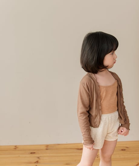 11[予約]mon Atelier airy frill cardigan