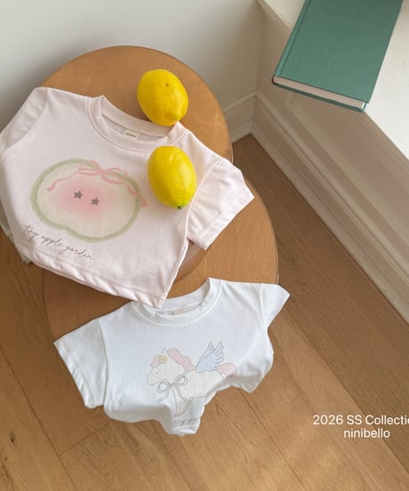 21[予約]ninibello apple pony crop tee