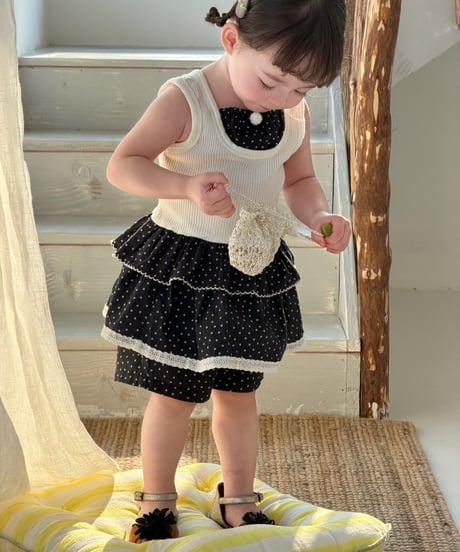 39[予約]mydaughter black mood dot set up