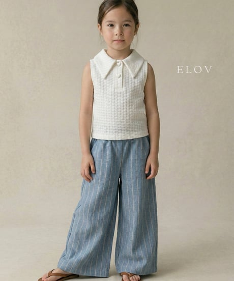 3[予約]elov&monpetitbebe rael collar tee