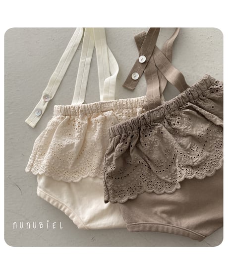 65[予約]nunubiel lace skirt bloomer