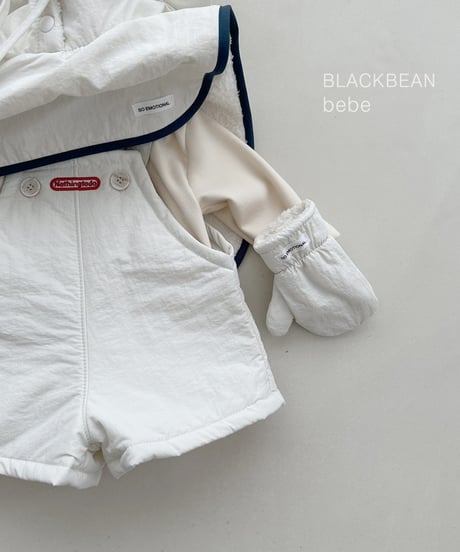 21[予約]blackbean leaf bebe overall set(baby)