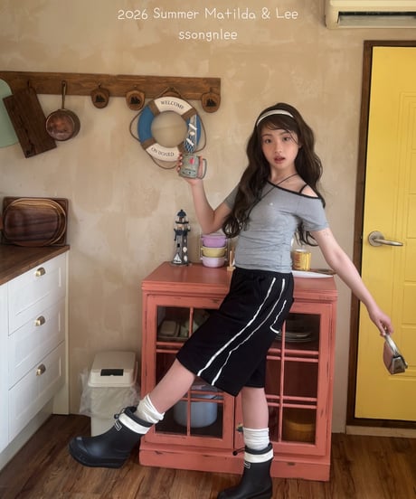 18[予約]matilda&lee uncut striped top