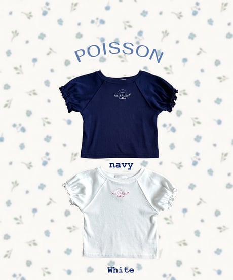 4[予約]poisson girl embroidery tee