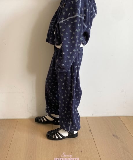 33[予約]jejeunosity waffle flower pants