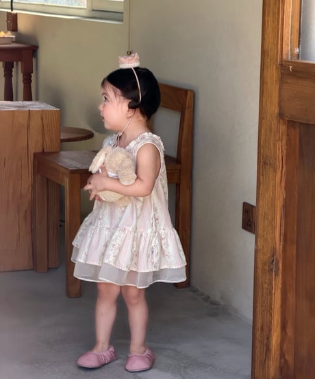 2[予約]mydaughter flower frill sleeveless dress