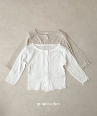 18[予約]mimi market rib cardigan