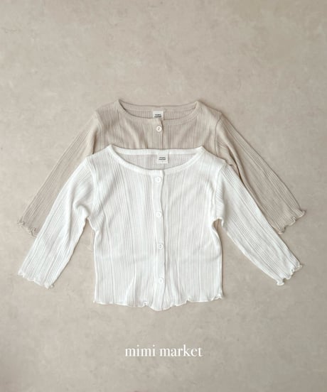 18[予約]mimi market rib cardigan