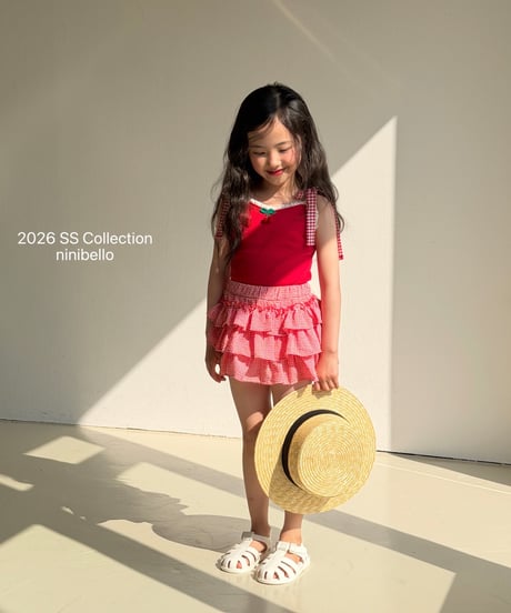 83[予約]ninibello sweet tiered skirt