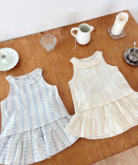 36[予約]ohho ette shirred skirt