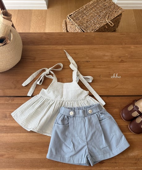 3[予約]ohho pepper strope strap blouse