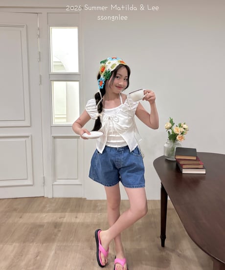 67[予約]matilda&lee wrinkle denim pants