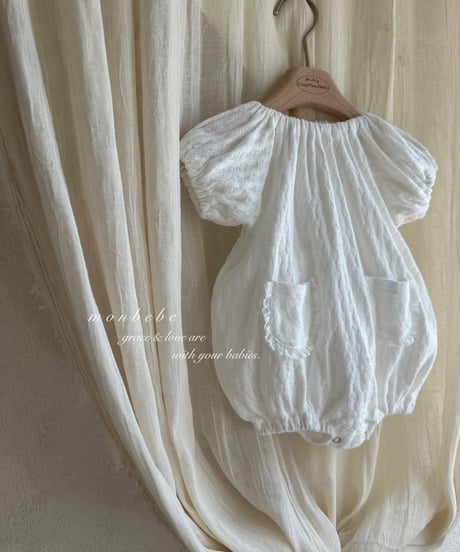 86[予約]monbebe knit balloon suit