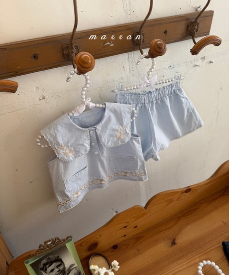 11[予約]marron lily blouse(XS-L)