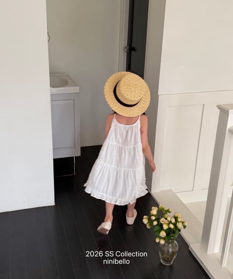 95[予約]ninibello pure tiered dress