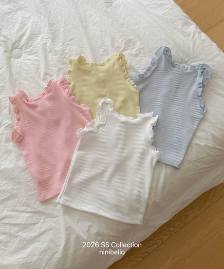 86[予約]ninibello romi frill sleeveless top