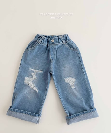 45[予約]melikey folding vintage denim pt(denim)