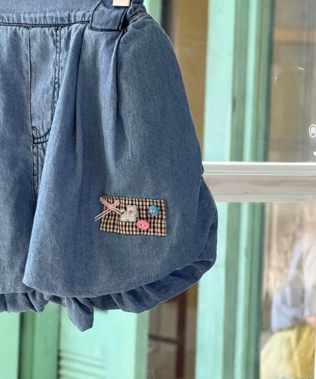 88[予約]aiai two button jar denim shorts