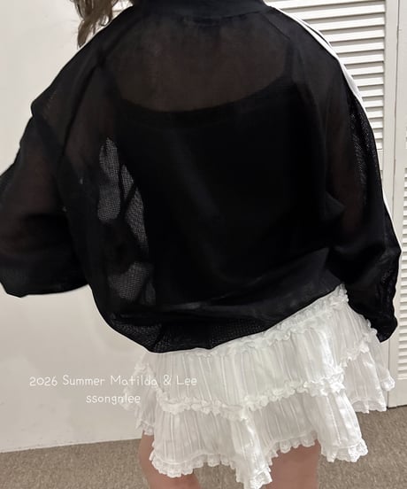 53[予約]matilda&lee two line mesh tee