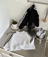 53[予約]matilda&lee two line mesh tee