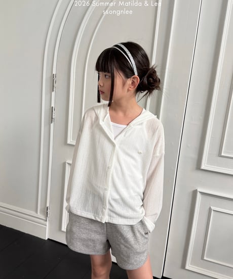 90[予約]matilda&lee summer hooded cardigan