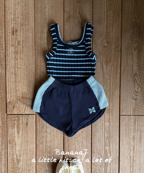 43[予約]BANANAJ running waffle pants