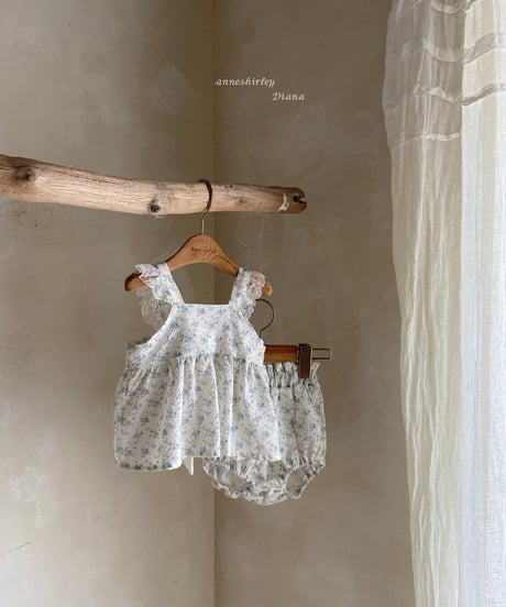 6[予約]anneshirley flower ribbon blouse set