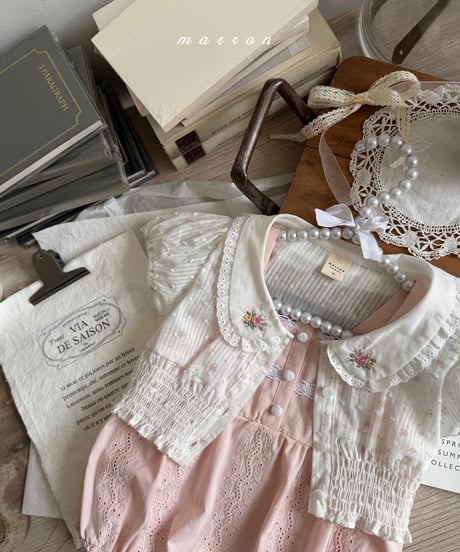 41[予約]marron garden bloom suit(6-18m)