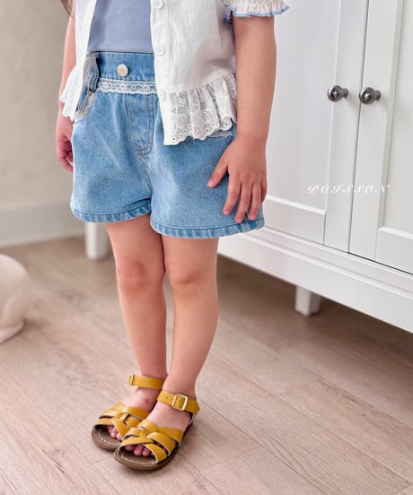 10[予約]poisson vintage lace shorts