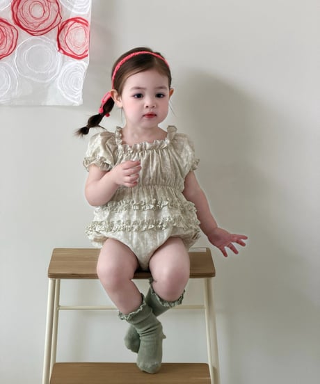 4[予約]mydaughter rose garden baby frill suit