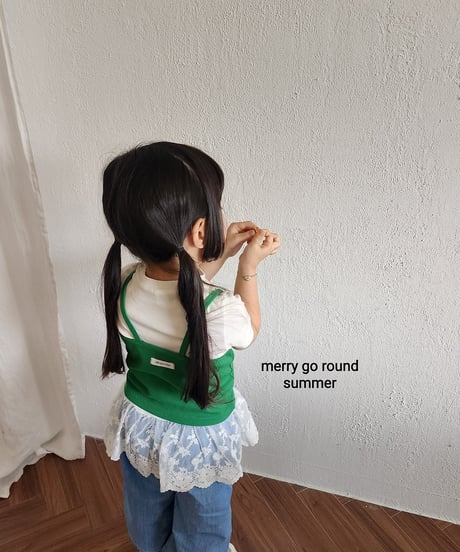 13[予約]merry go round rib button sleeveless