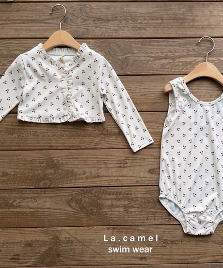 18[予約]La.camel cherry swimwear