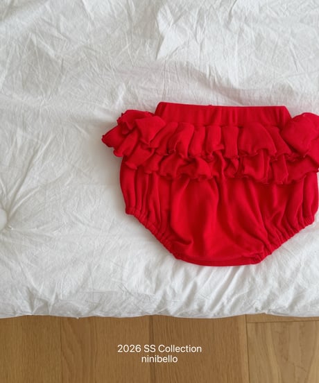102[予約]ninibello pepper frill bloomers(baby)