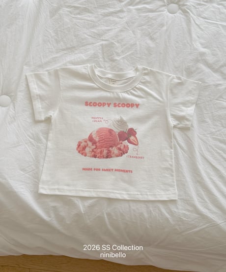 81[予約]ninibello scoop scoop short sleeve t-shirt(adult)