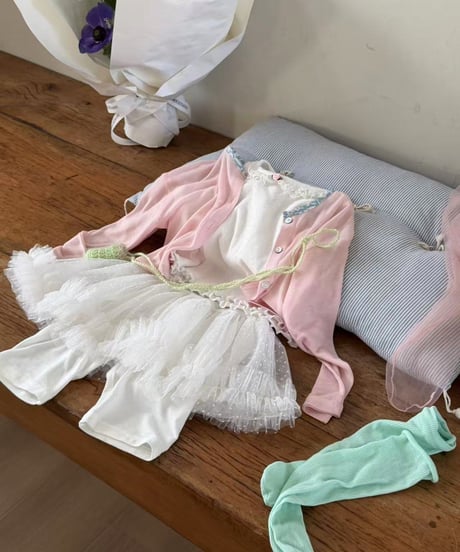 39[予約]aiai macaron color block cardigan