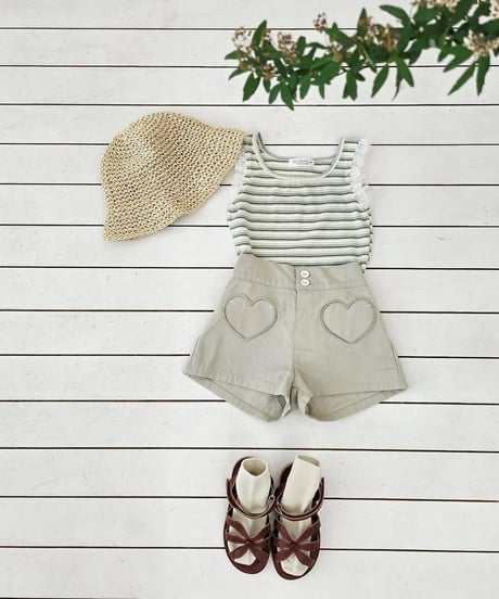 23[予約]mon Atelier stripe camisole