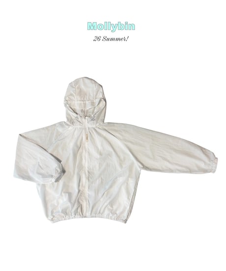6[予約]Mollybin cap hood windbreaker