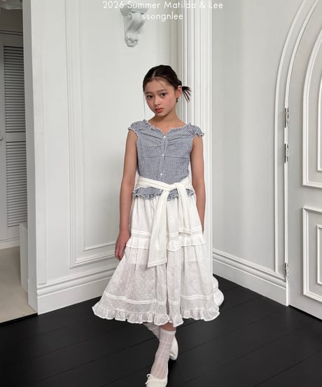 55[予約]matilda&lee eyelet long skirt