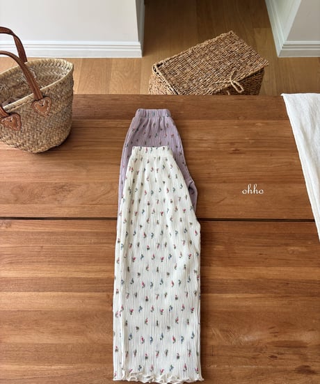 25[予約]ohho mare pleated pants