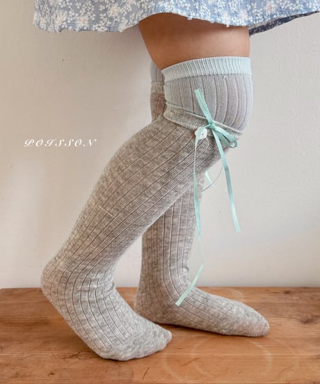 28[予約]poisson two tone long socks