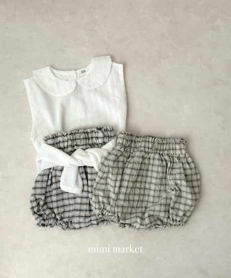 15[予約]mimi market sleeveless collar blouse