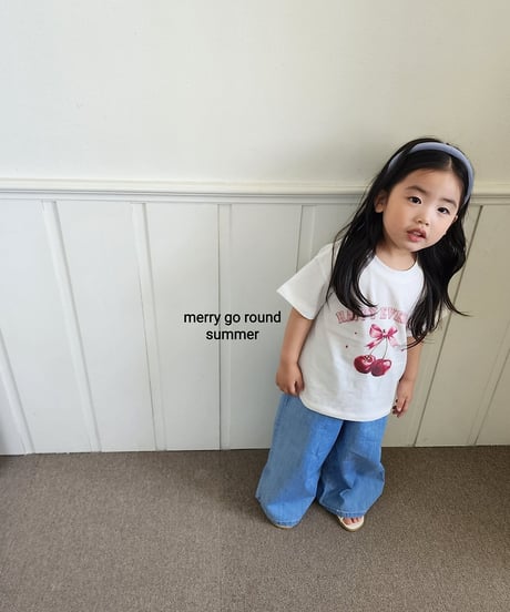 42[予約]merry go round summer print tee