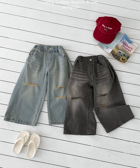 79[予約]matilda&lee sumer destroyed pants