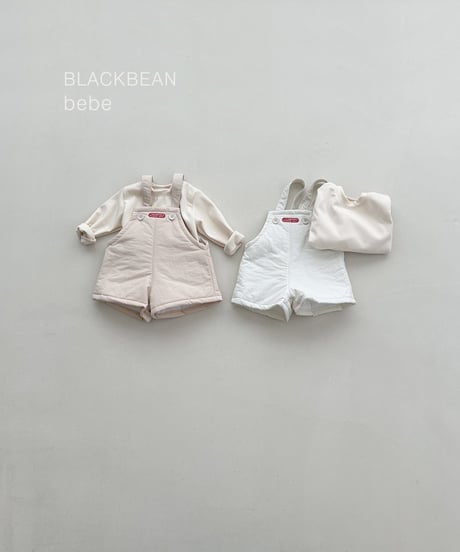 21[予約]blackbean leaf bebe overall set(baby)